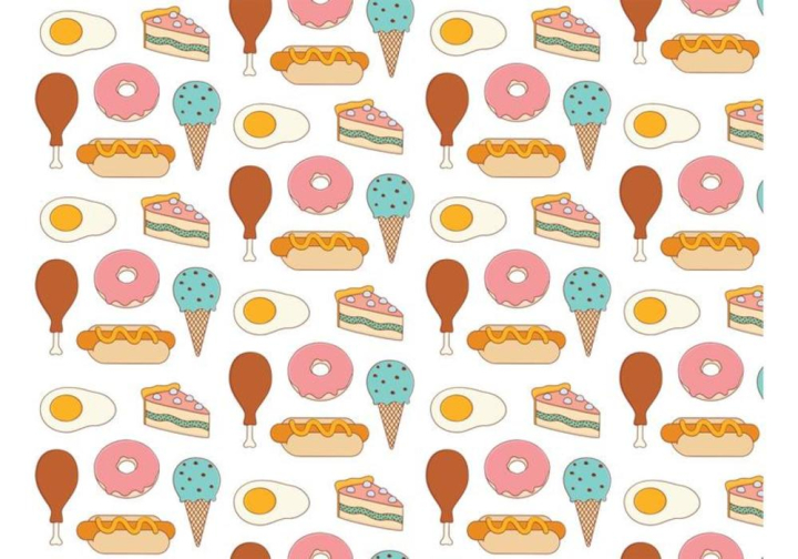 pattern,food,background,food pattern,fast food,ice cream,meat,egg,donut,junk food,food wallpaper,food background,carbs,hot dog,cake,seamless pattern,wallpaper,chicken leg,chicken,fried egg,eat,hot,dinner,fried,snack,delicious,buffalo wings,lunch,buffalo,vector