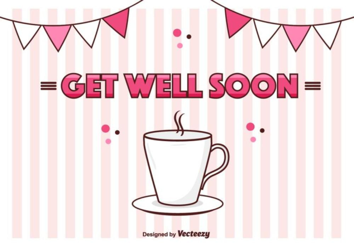get well soon,vector,card,get well soon vector card,wishes,get well,cute,cup,care,health,text,relax,mug,healty,postcard,background,get well soon cards,greeting,illustration,decoration,cards,template,love,nature,greeting card,retro,sick,flower,floral,vintage