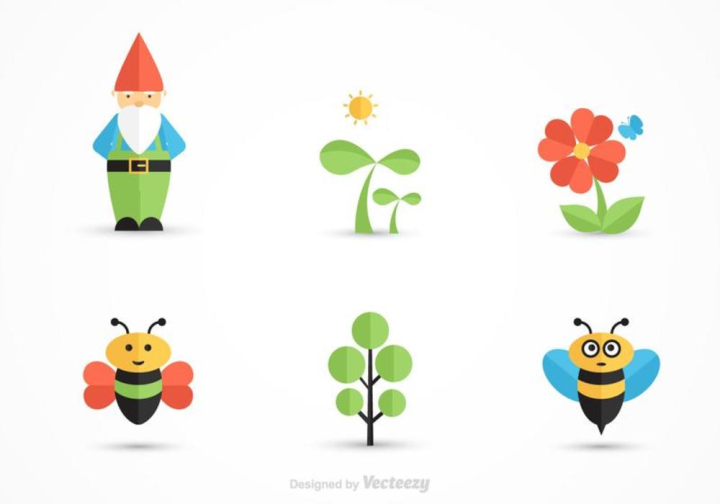 Bumble bee gnome cute cartoon yellow Royalty Free Vector