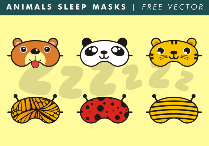 sleep,zzzz,mask,masks,animals,sleep mask,animals sleep masks,flat style,flat design,minimal style,minimal design,flat and minimal,flat,minimal,panda,dog,tiger,bee,butterfly,ladybug,insects,cute animals,cute sleep masks,free,free vector,night,icon,dream,relax,isolated