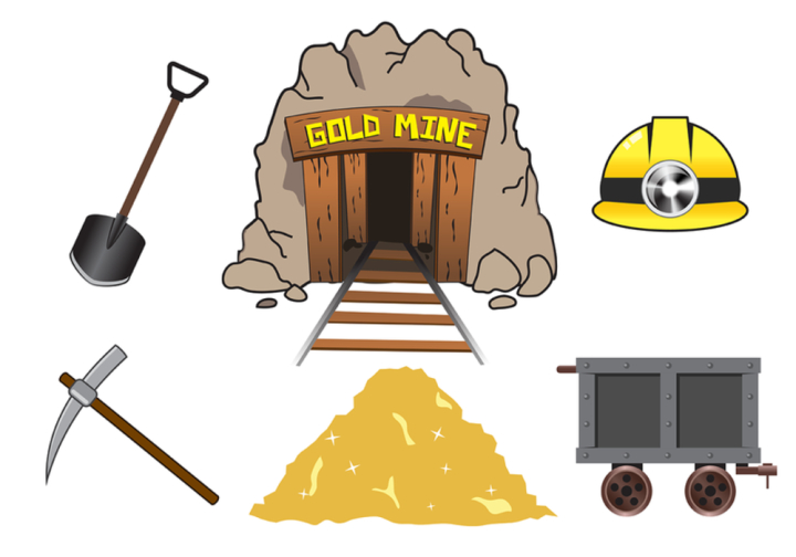 mine,gold,industry,set,pick,mineral,industrial,stone,cave,treasure,rock,wooden,geology,gold mine,gold mine icon,work,gold rush,rush,miner,underground,cavern,mountain,vector,icon,tool,dig,illustration,west,golden,background