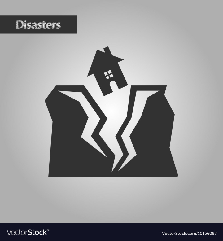 earthquake,activity,seismic,white,black,style,house,disaster,event,natural,crack,earth,home,shake,ground,screaming,fall,recovery,situation,demolished,residence,destruction,relief,crush,caution,despair,icon,concept,scale,falling