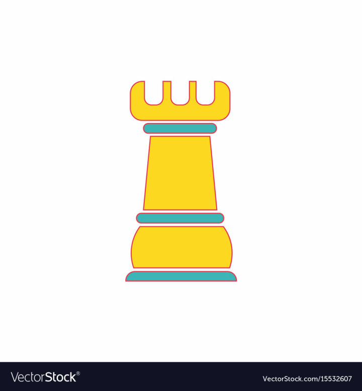 Chess rooks Royalty Free Vector Image - VectorStock