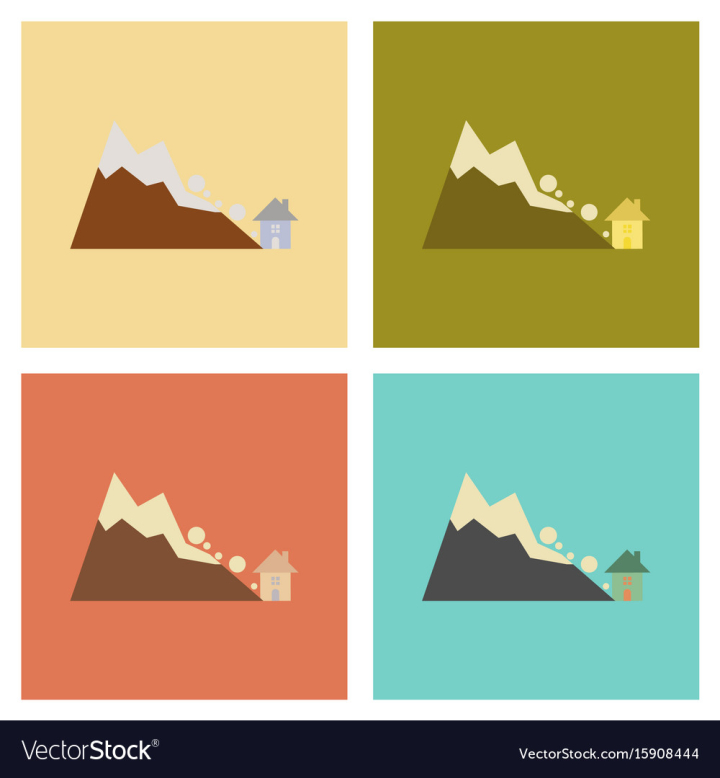 landslide,nature,icons,avalanche,flat,assembly,house,tree,snow,earthquake,typhoon,disaster,roof,risk,danger,save,natural,colorful,interface,accident,pollution,hurricane,environmental,insurance,wave,storm,exploding,cracked,broken,detached