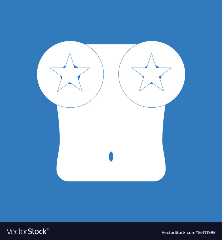 Free: Icon on background boobs and stars vector image 