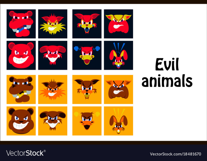 vector art illustration, cute cat is angry, animal character flat