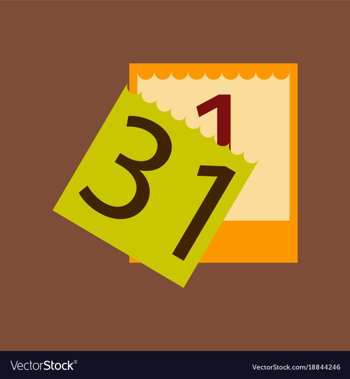 Free: Flat on background of tear-off calendar vector image - nohat.cc