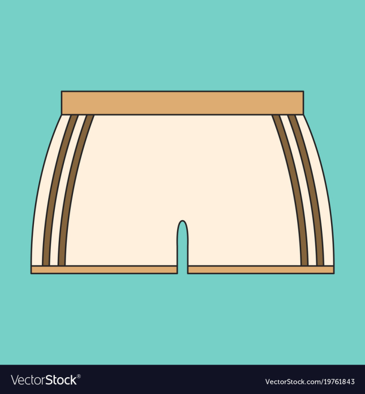 Free: Icon in flat design athletic shorts vector image 