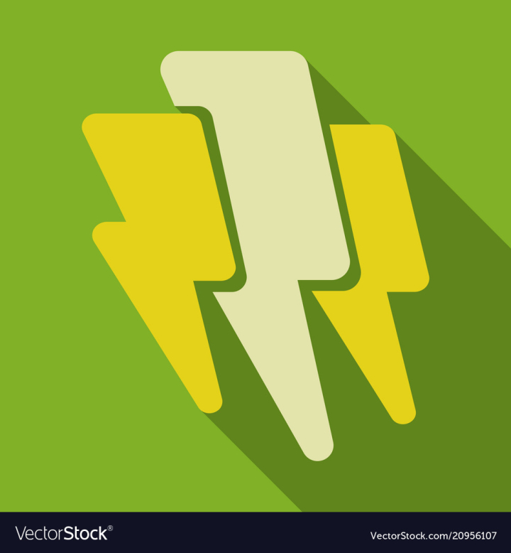 Lightning flash bolt or thunderbolt blue Vector Image