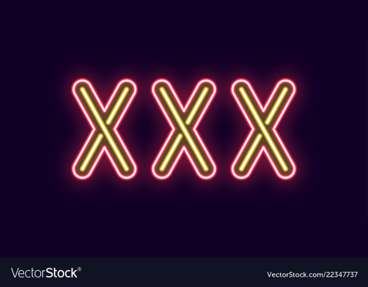 Free Neon Inscription Of Xxx Vector Image Nohatcc 9225