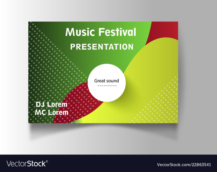 Dance party night poster background template Vector Image