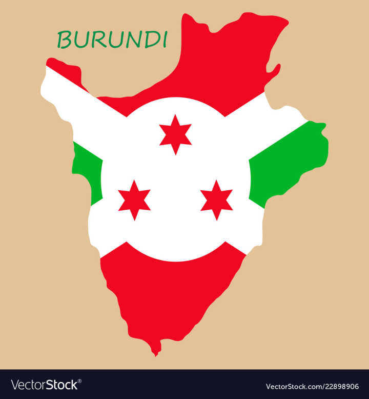 Free Flag Map Of Burundi Vector Image Nohat Cc   Comvectorstock22898906 