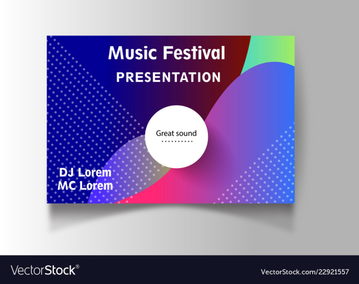 Dance party night poster background template Vector Image