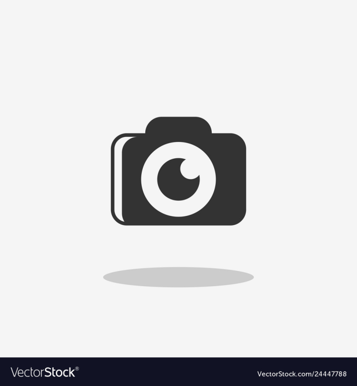 Free: Camera modern style icon for app logo design vector image