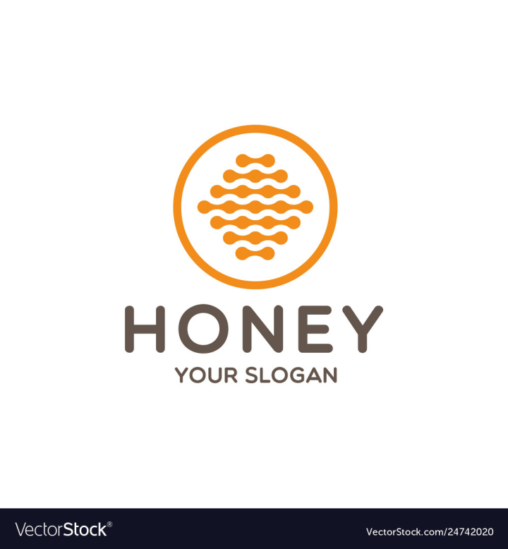 Vector honey logo stock vector. Illustration of pattern - 126252026