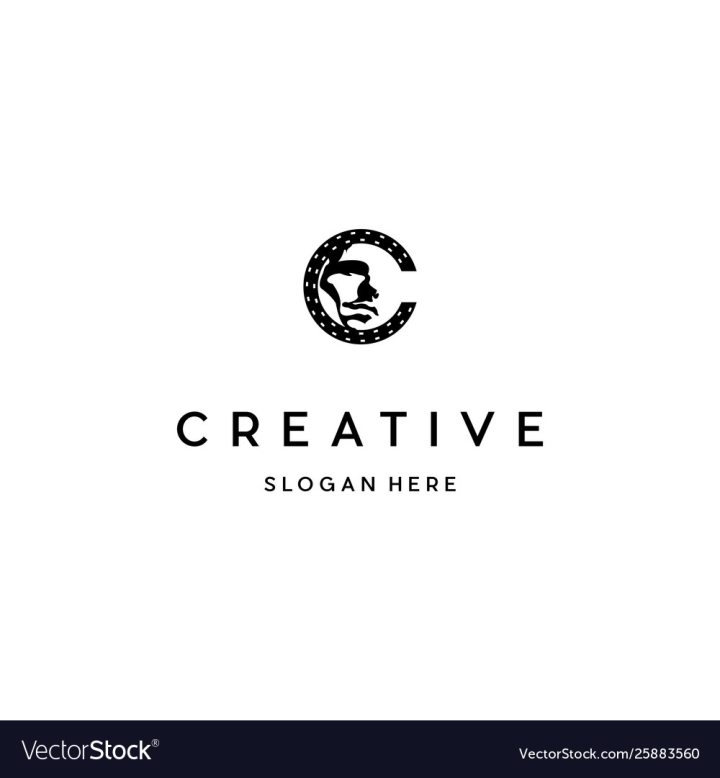 Premium Vector  Letter c creator film reel logo design idea