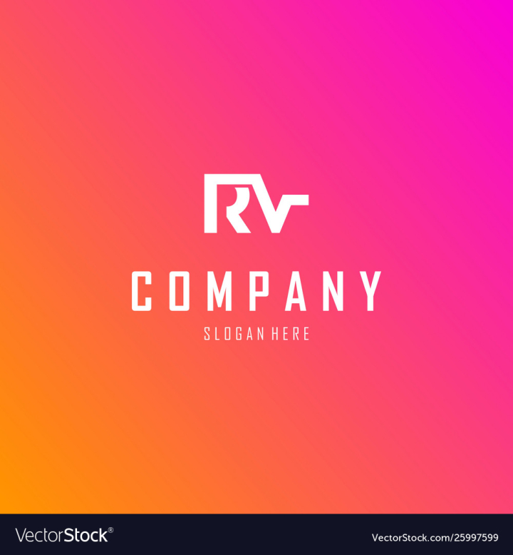 RV R V Dots Letter Logo Design with Magenta Bubble Circles and Swoosh::  tasmeemME.com