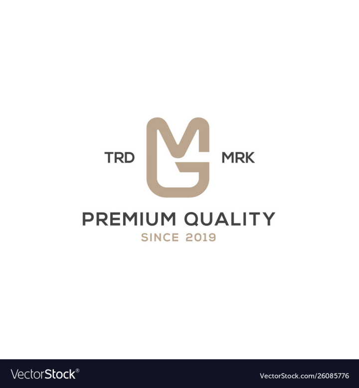 Premium Vector  Gm initials monogram logo design, icon for business,  template, simple, elegant