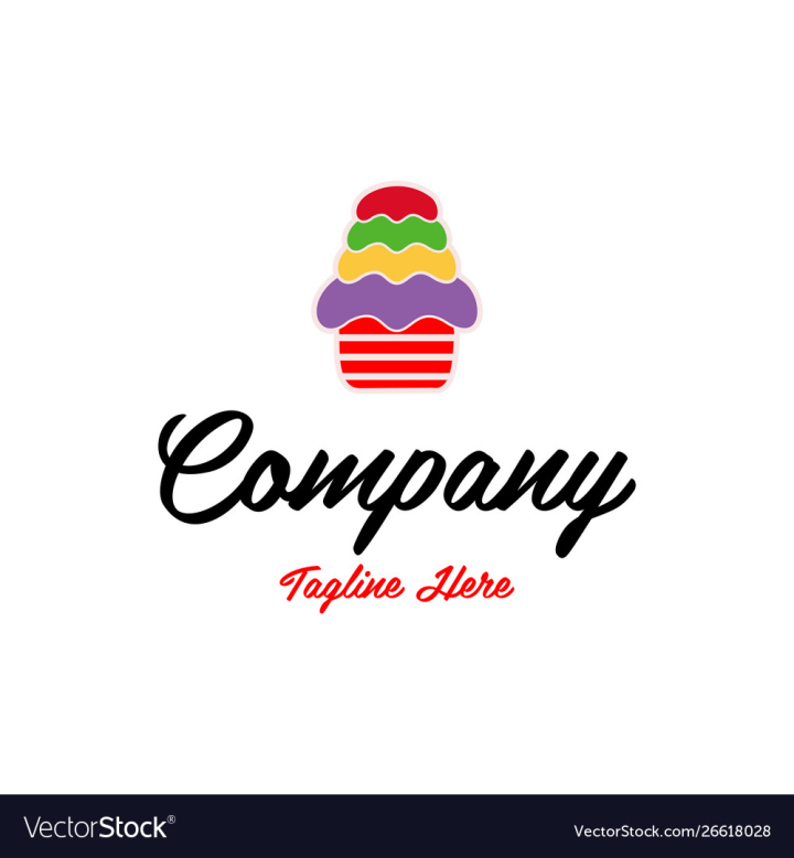 Cake logo cakes and bakery icon design food Vector Image