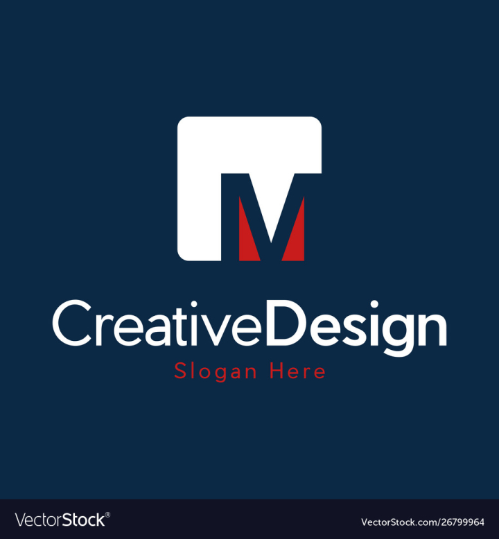 Letter M trade marketing logo design vector Template