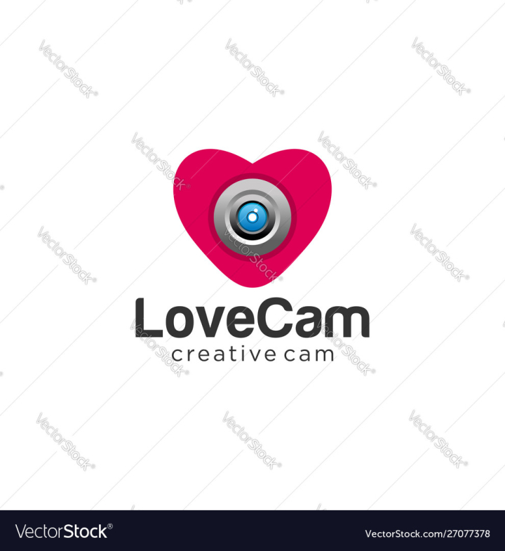logo camera heart lens
