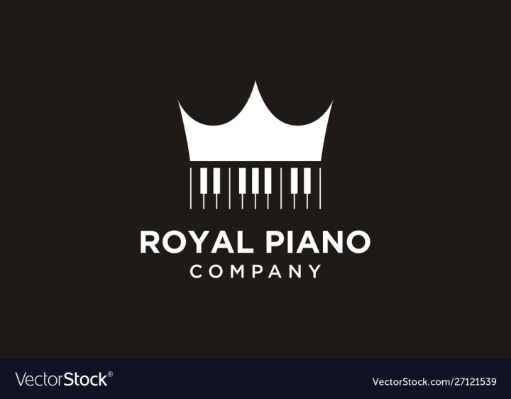 Premium Vector | Piano logo and symbol vector design modern minimalist