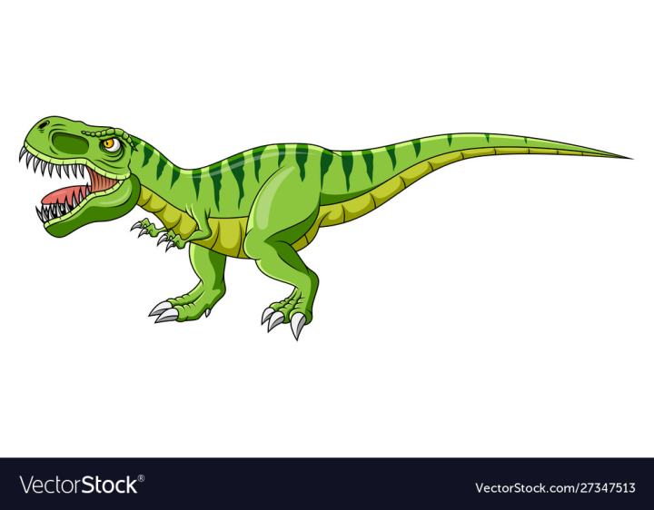 Free: Cartoon green dinosaur on white background vector image 
