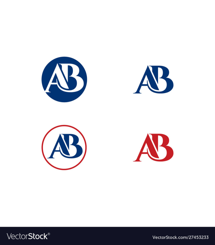 AB Logo. Letter Design Vector. Stock Vector - Illustration of office,  business: 86087904