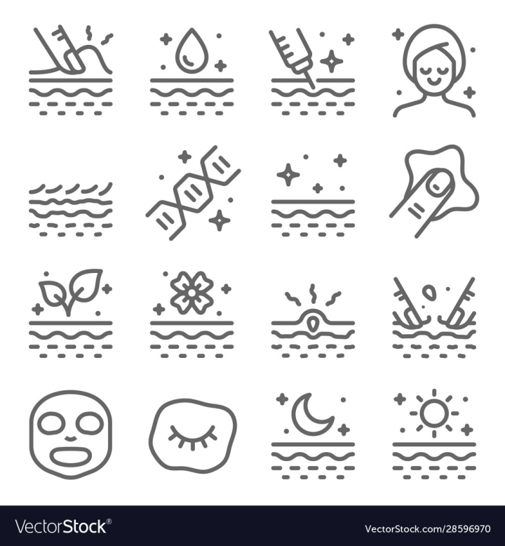 vectorstock,Icon,Skin,Care,Acne,Cosmetic,Anti,Aging,Collagen,Set,Facial,Pimple,Dermatology,Line,Whitening,Beauty,Aloe,Vera,Moisturizing,Moisture,Protect,Apply,Absorb,Vector,Sun,Wellness,Treatment,Serum,Moisturizer,Design,Cream,Block,Health,Desktop,Dry,Destroy,Heal,Healthy,Clean,Inflammation,App,Graphic,Illustration,Element,Nature,Natural,Oil,Therapy,Medical,Lotion,Toxic,Uv