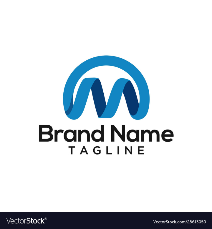 Letter M trade marketing logo design vector Template