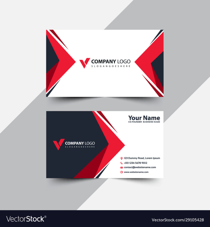 vectorstock,Business,Card,Company,Template,Modern,Visiting,Creative,Id