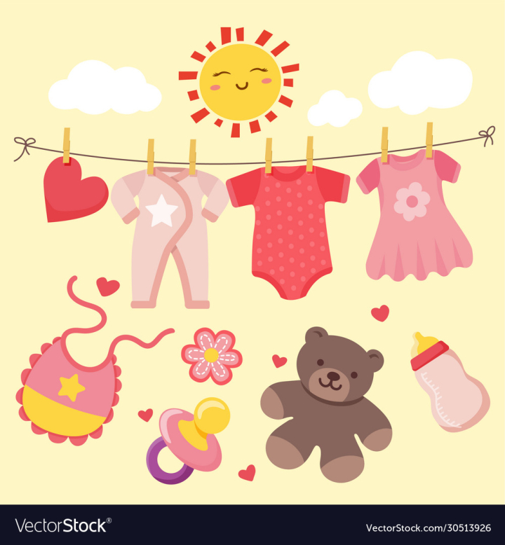 vectorstock,Baby,Girl,Laundry,Nipple,Clothesline,Welcome,Cute,Kid,Birth,Cartoon,Family,Doodle,Cartoons,Happy,Shower,Kids,Bear,Birthday,Card,Invitation,Booties,Pink,Wear,Party,Newborn,Love,Icon,Hanging,Milk,Element,Postcard,Celebration,Toy,Set,Teddy,Hanger,Diaper,Congratulate,Child,Sweet,Gift,Greeting,Vector,Illustration