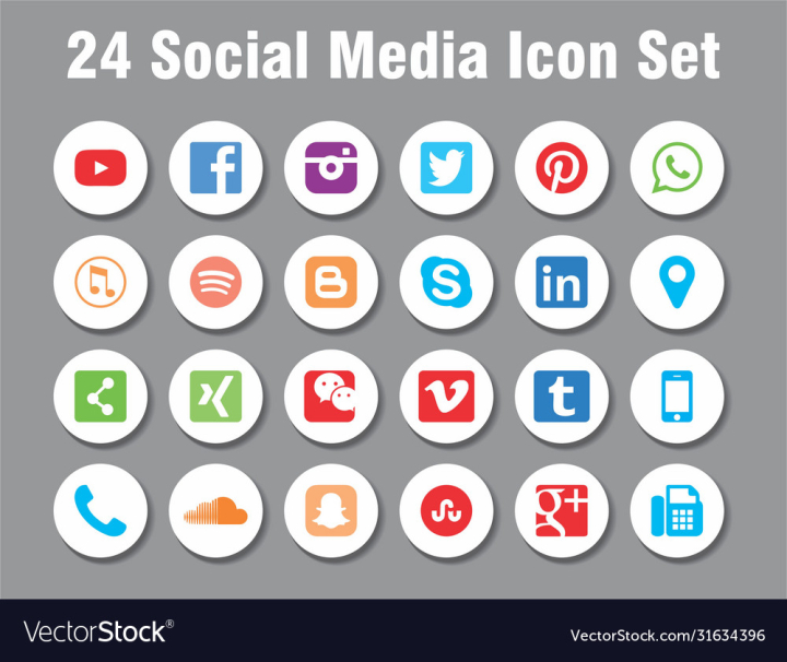 vectorstock,Media,Social,Free,Icon,Icons,Whatsapp,Facebook,Logo,Twitter,Line,Viber,Messenger,Website