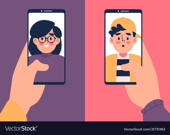 vectorstock,Call,Video,Man,Woman,Phone,People,Mobile,Online,Social,Selfie,Girl,Media,Conversation,Chat,Face,Digital,Hand,Holding,Friends,Isolation,Smartphone,Avatar,Facetime,Covid 19,Group,Screen,Self,Network,Internet,Cartoon,Female,Communication,Flat,Connect,Funny,Device,Isolated,Concept,Electronic,App,Coronavirus,Vector,Illustration,Talk,Together,Message,Technology,Messenger