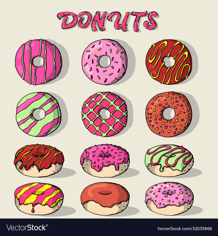 vectorstock,Doughnut,Donut,Bakery,Donuts,Doughnuts,Set,Chocolate,Dessert,Glazed,Drawing,Drawn,Sugar,Candy,Colourful,Cake,Store,Illustration,Background,Food,Pink,Cafe,Cream,Sweet,Round,Collection,Delicious,Pastry,Tasty,Assortment,Love,Retro,Design,Vintage,Cooking,Shop,Calligraphy,Text,Decoration,Creative,Gastronomy,Vector