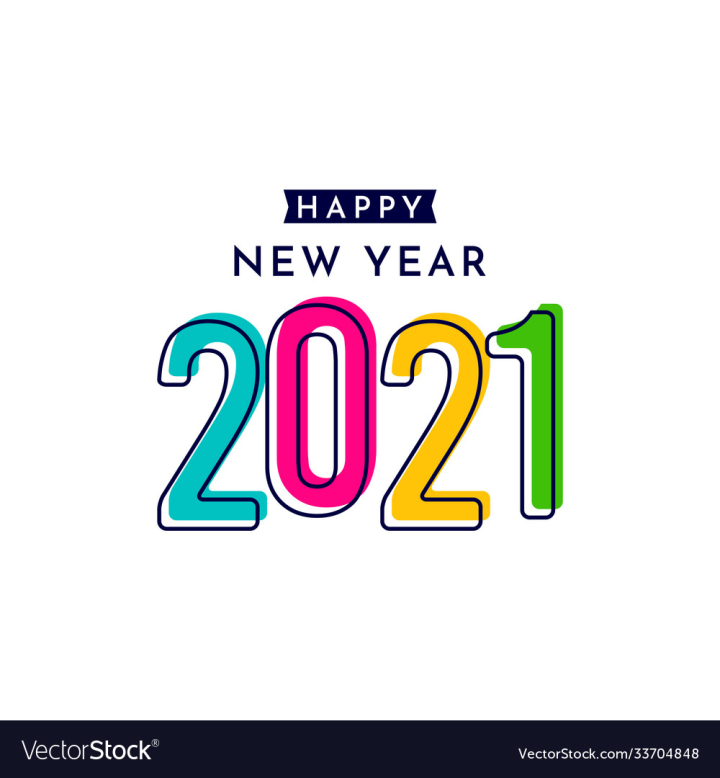 Frohe Neues Jahr 2021 means Happy New Year 2021 - New year congratulations  - gift box with lucky clover and candles Stock Photo | Adobe Stock