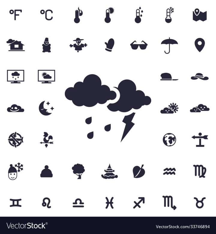 vectorstock,Storm,Lightning,Cloud,Bad,Atmosphere,Icon,Season,Isolated,Vector,Illustration,Nature,Sky,Rain,Weather,Meteorology,Climate,Symbol,Dark,Thunder,Background,Design,Object,Web,Flat,Water,Cold,Cyclone,Cloudy,Rainstorm,Forecast,Thunderstorm,Meteo