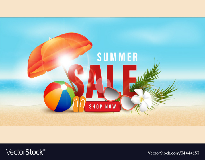 Beach Summer Background Stock Photo - Download Image Now - Beach