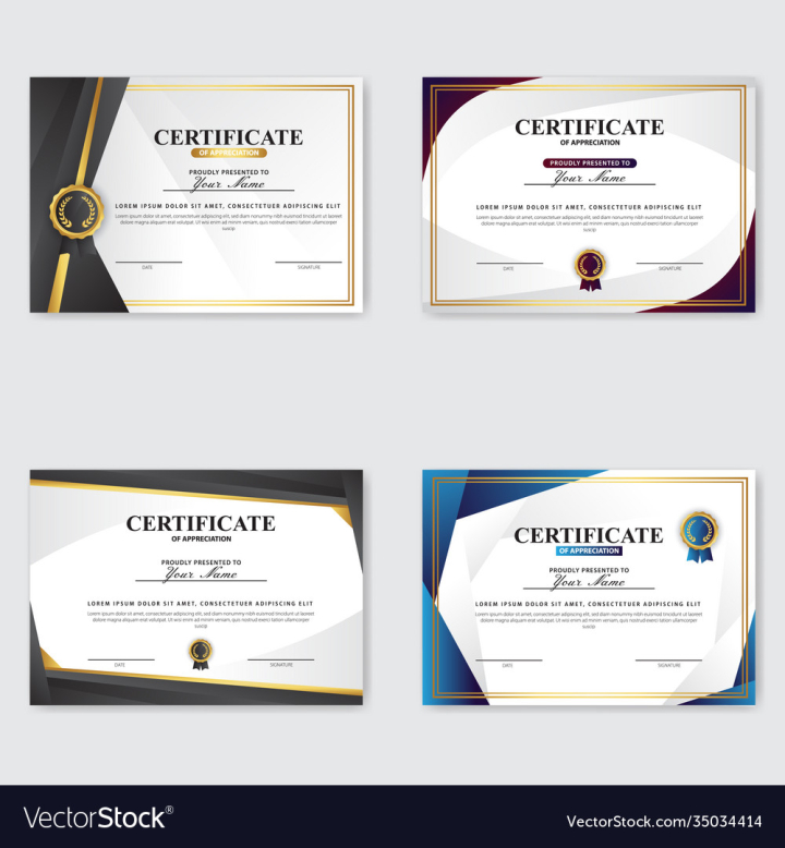 blank certificate of appreciation background design