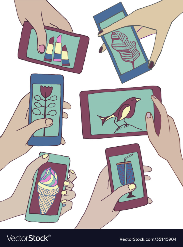 vectorstock,Smartphone,Media,Social,Phone,Contact,Mobile,Banner,Smart,Procrastination,Set,Digital,Communication,Concept,App,Girl,Design,Elements,Internet,Cartoon,Female,Web,Food,Cellphone,Display,Business,Doodle,Finger,Gift,Collection,Device,Isolated,Technology,Application,Vector,Illustration,Hand,Drawn,Icon,Screen,Symbol,Information,Message,Lifestyle,Trendy,Hold,Online,Touch,Touchscreen,Workplace
