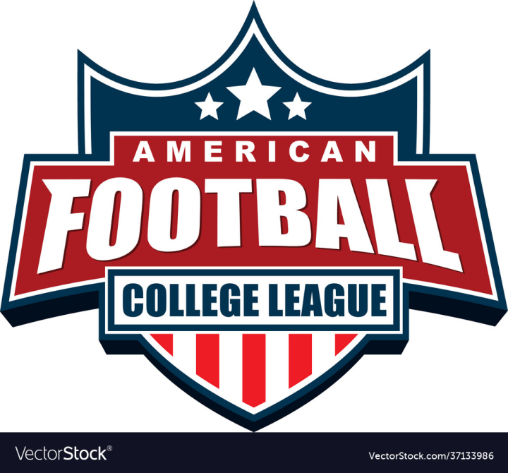 American football championship logo sport design Vector Image