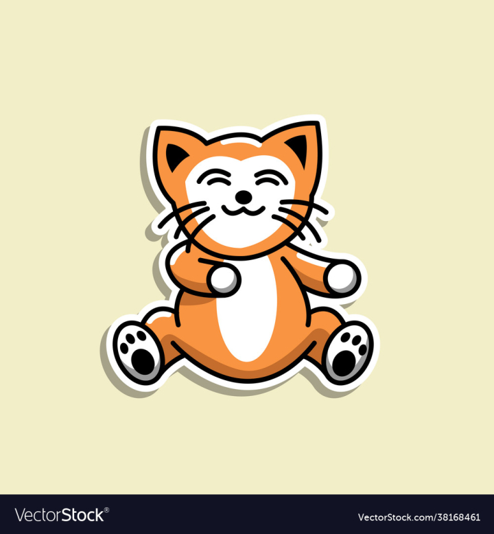 Cute cat icon Royalty Free Vector Image - VectorStock