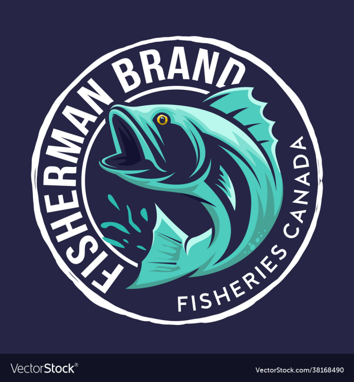 lures fish fishing logo, design template vector illustration