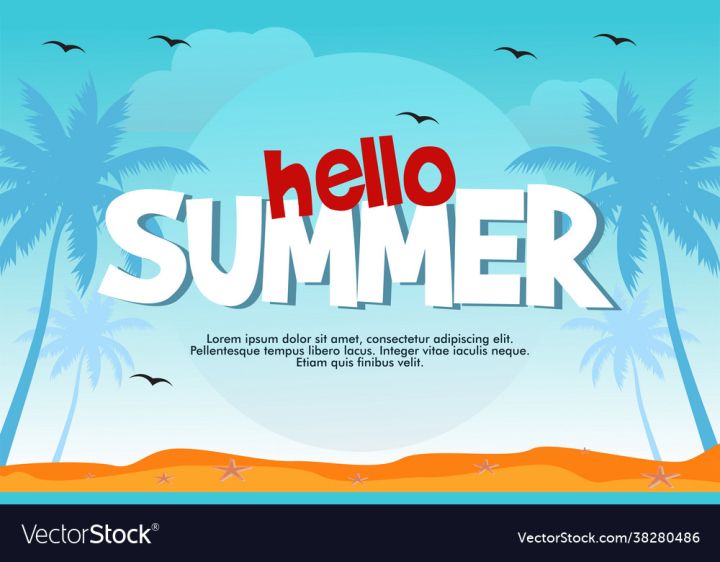 Summer,Summertime,Background,Hand,Drawn,Vacation,Holiday,Sea,Painted,Sun,Leaf,Tropical,Seasons,Floral,Flower,Wallpaper,Sunshine,Paint,Realistic,Exotic,Leaves,vectorstock