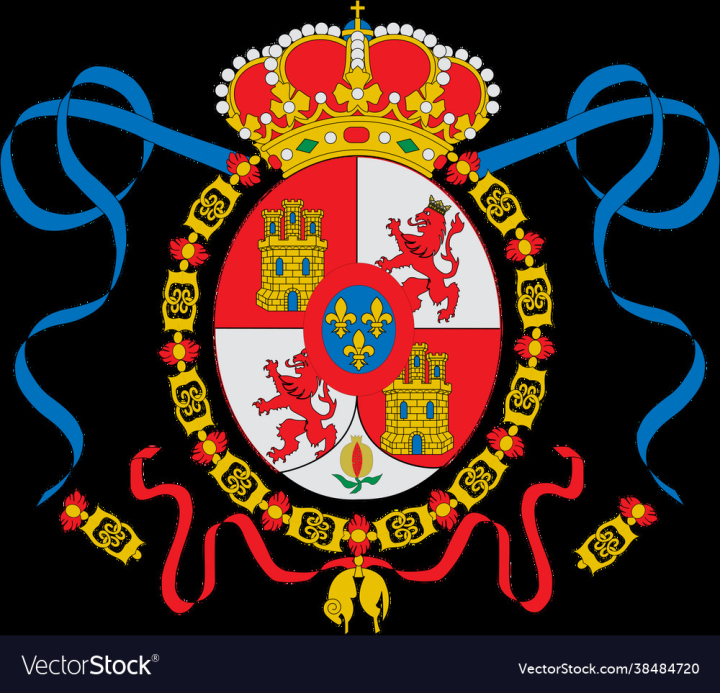 Coat,Arms,King,Spain,vectorstock