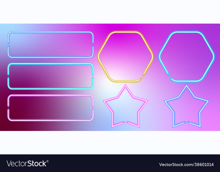 Frames,Neon,Set,Frame,Glowing,Luminous,Border,Concert,Futuristic,Electric,Collection,Design,Shiny,Shine,Glow,Illumination,Lamp,Show,Laser,Sparkle,Line,Led,Sign,Signboard,Light,Copy,Lighting,Space,Fluorescent,Flash,Colored,Rectangular,Background,Empty,Hexagonal,Festive,Holiday,Shop,Bright,Disco,Decorative,Layout,Stars,Party,Rainbow,vectorstock