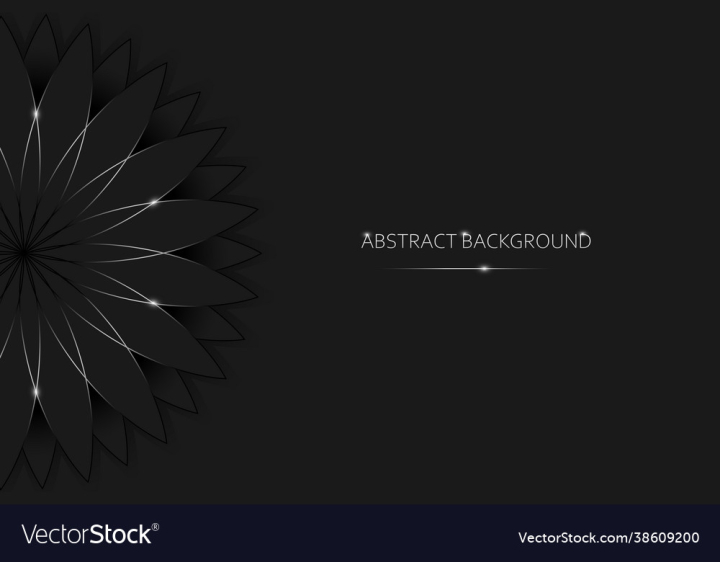 Black,Floral,Abstract,Background,Decoration,Vector,Flower,vectorstock
