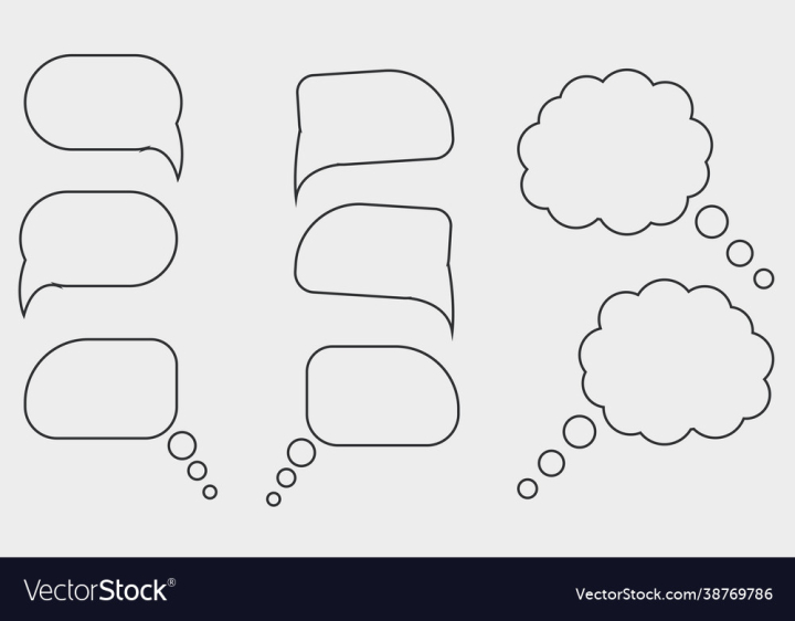 Set of bubble or bubbles speech. Stock Vector by ©cookamoto 133499368