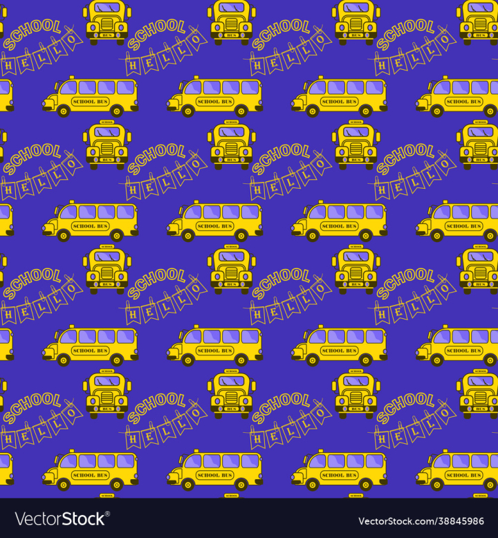 Pattern,Seamless,School,Bus,Background,Style,Flat,Blue,Car,Yellow,Elements,Design,To,Back,Classes,Hello,Knowledge,Wrapping,Wallpaper,Education,Transport,Vehicle,Primary,High,Junior,Middle,Text,Typography,Elementary,Learn,Study,Banners,Clips,Lettering,Teaching,Flags,vectorstock