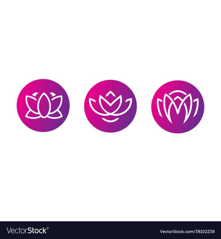 Lotus,Beauty,Logo,Emblem,Spa,Circle,Design,Nature,Feminim,vectorstock
